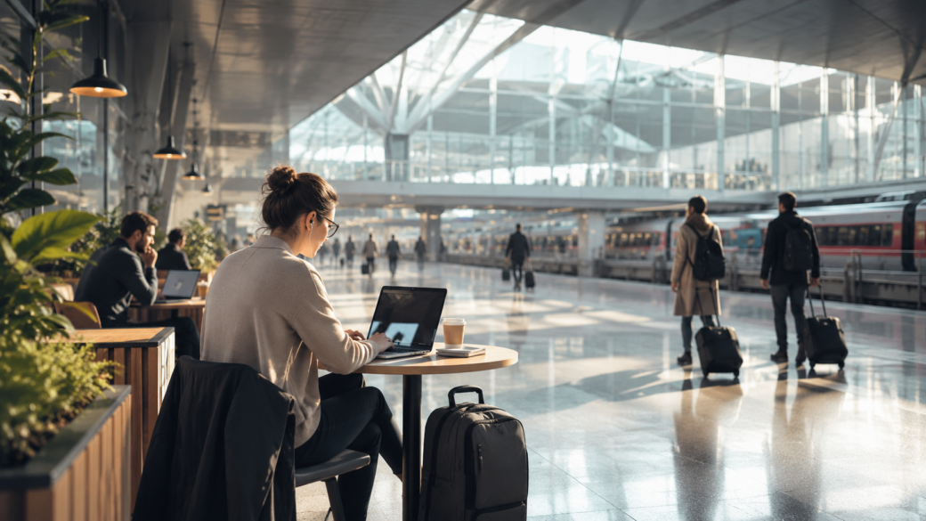 Der Hauptbahnhof als temporäres Büro: Wie der Wien Hauptbahnhof die Gewohnheiten von Studierenden, Freelancern und Geschäftsreisenden verändert